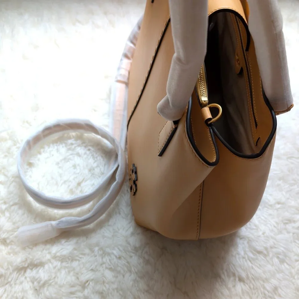 NWT Tory Burch McGraw Smooth Satchel (color: jackfruit)